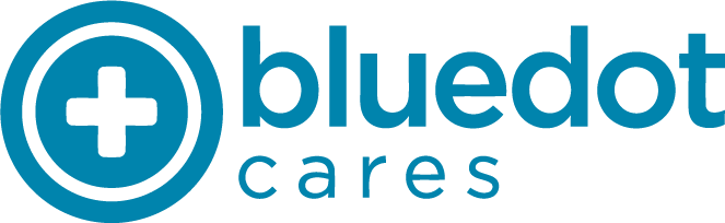 BlueDot Cares LLC logo featured in this Local SEO case study